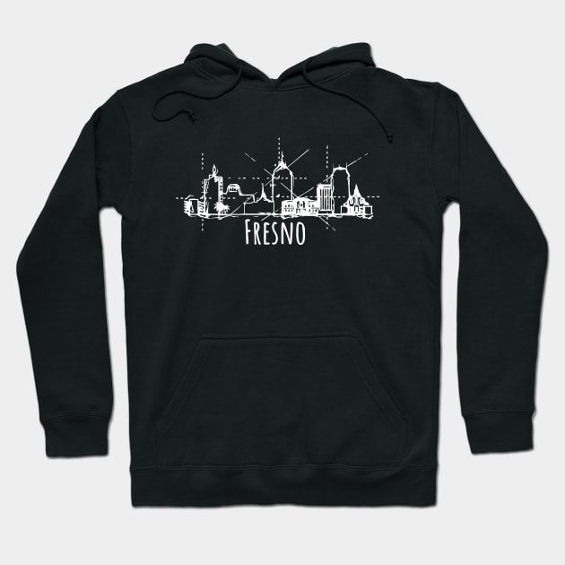 Fresno Funny Cute City Hoodie by DimDom